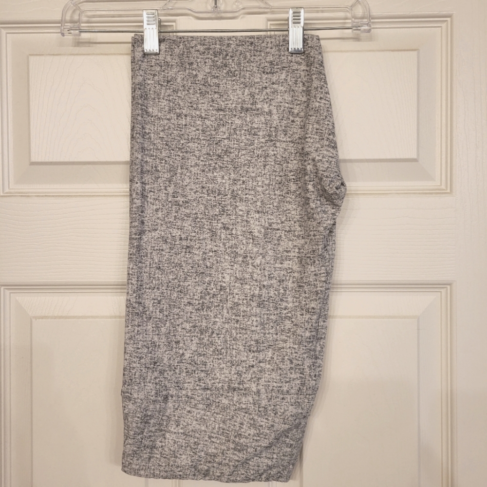 LuLaRoe Tall & Curvy Leggings TC EUC Heathered Gray